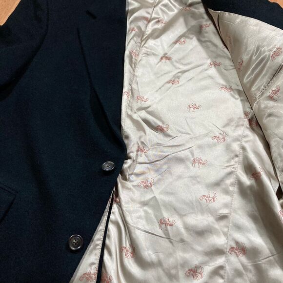 JOS. A. Bank • Black Camel Hair Suit Coat (Men's Sz 44PS) EUC Jacket - Picture 2 of 7